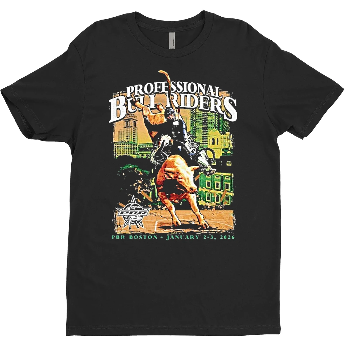 Original Professional Buri Riders Pbr Boston Groundbreaking Floor T Shirt Sweater