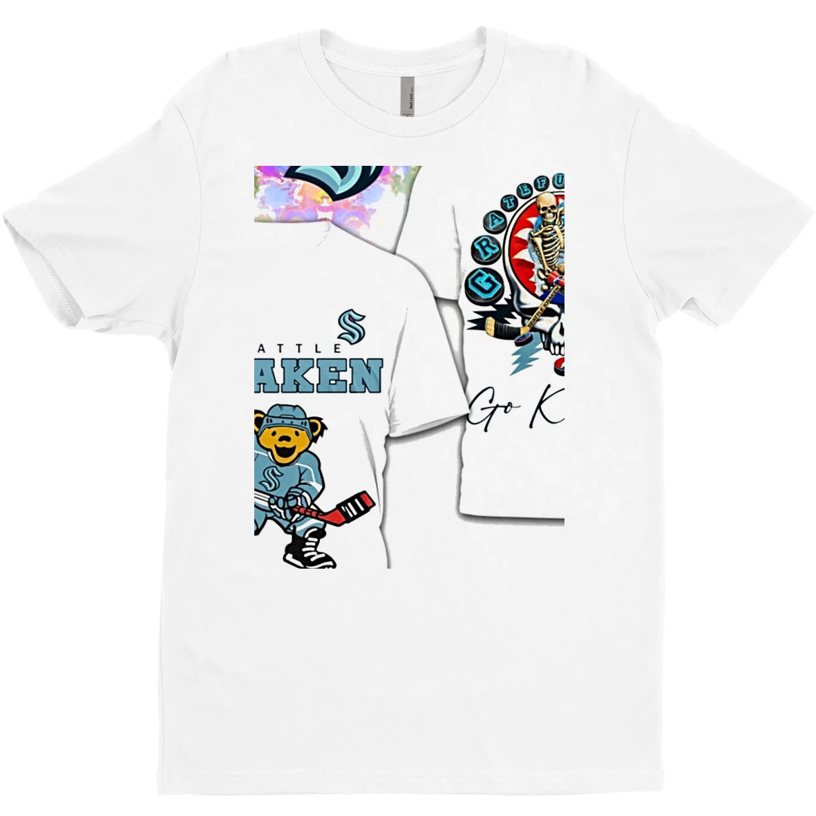 Original Seattle Kraken X Deadhead T Shirt Sweater