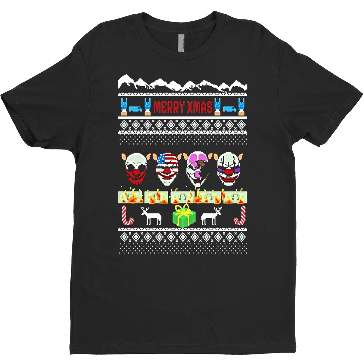 Original Starbreeze Payday Christmas Merry Xmas T Shirt Sweater