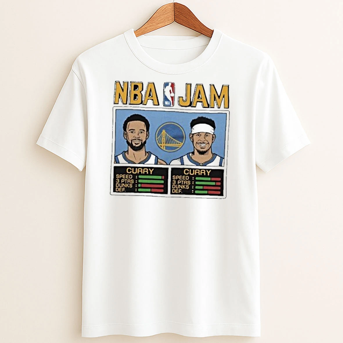 Original Stephen Curry Seth Curry Royal Golden State Warriors Nba Jam T Shirt Sweater