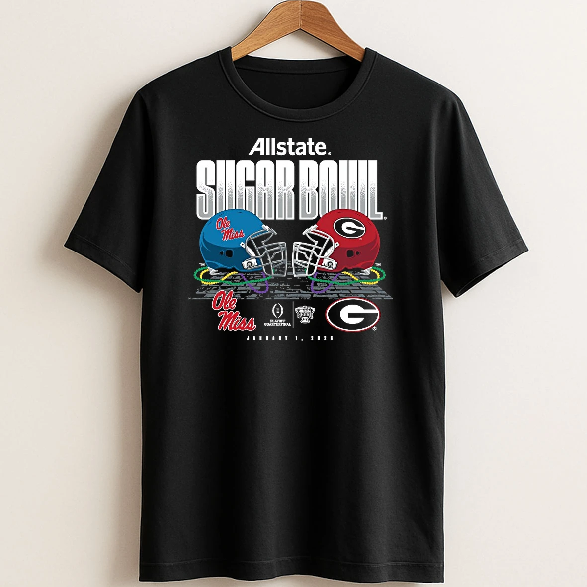 Original Sugar Bowl All State Ole Miss Rebels Vs Georgia Bulldogs Head To Head January 1 2026 T Shirt Sweater