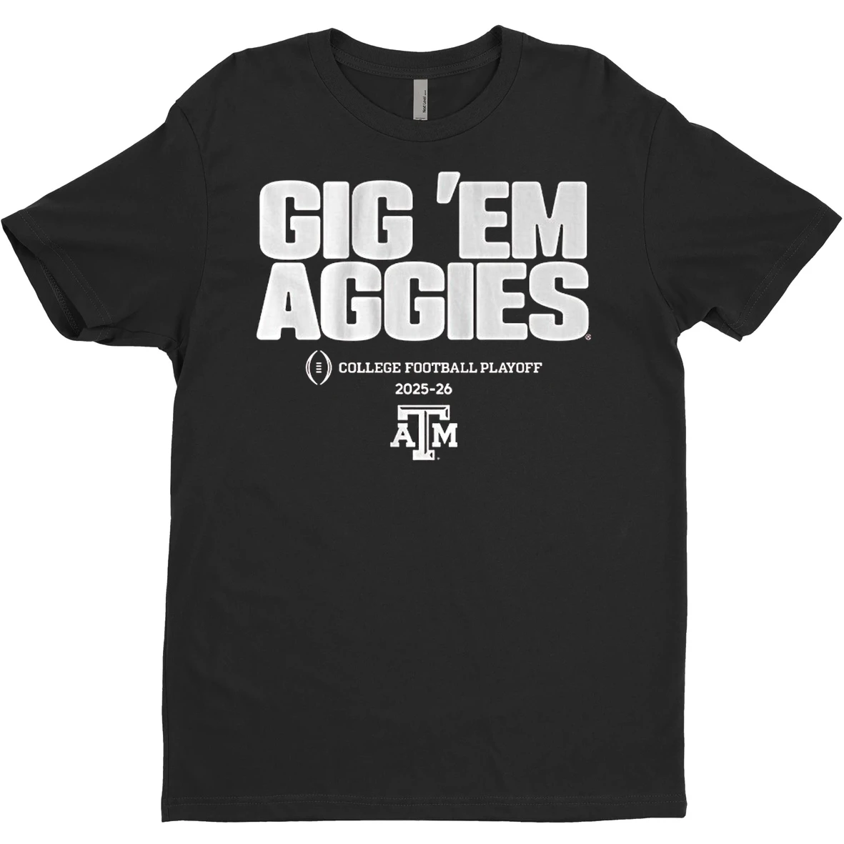Original Texas Am Aggies Football College Football Playoff Team Slogan 2025 26 Gig Em Aggies T Shirt Sweater