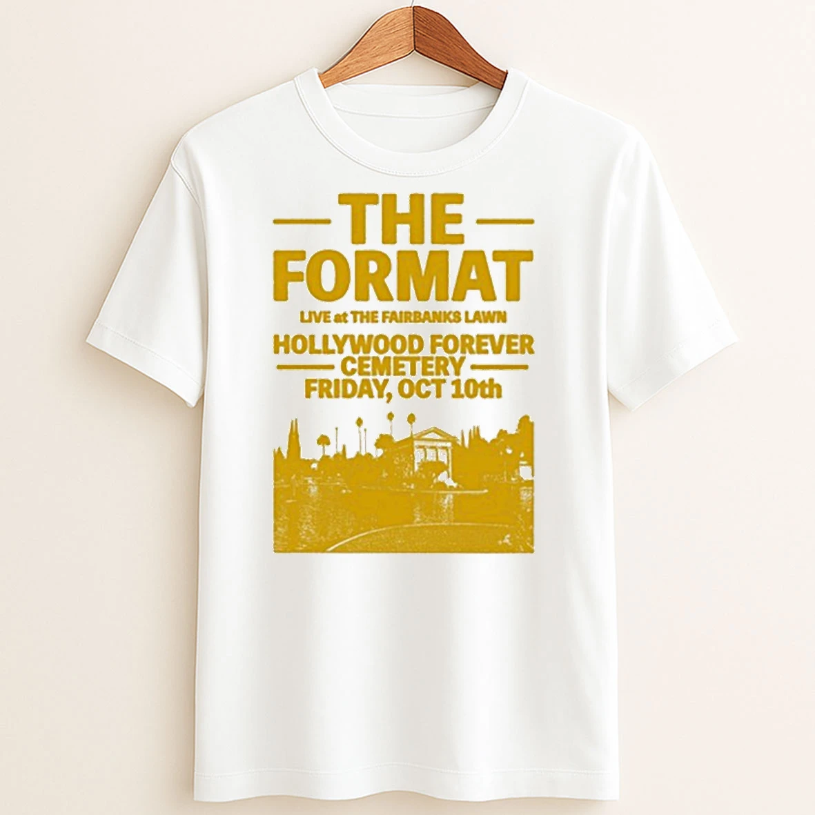 Original The Format Los Angeles Ringer Live At The Fairbanks Lawn Hollywood Forever Cemetery Friday Oct 10th T Shirt Sweater