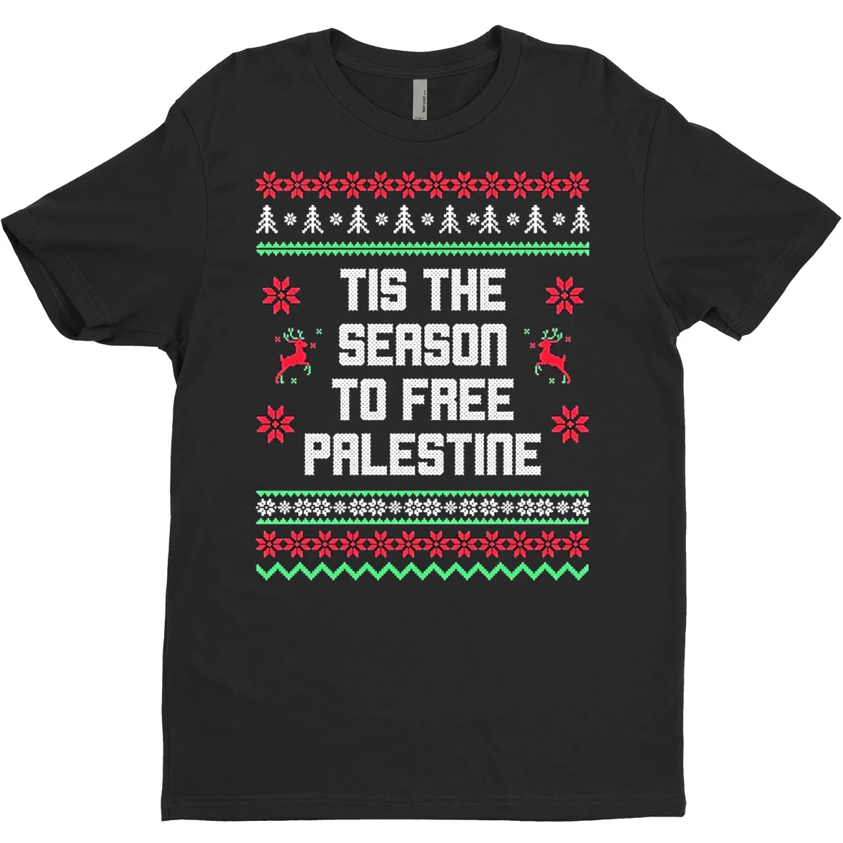 Original Tis The Season To Free Palestine Ugly Christmas 2025 T Shirt Sweater