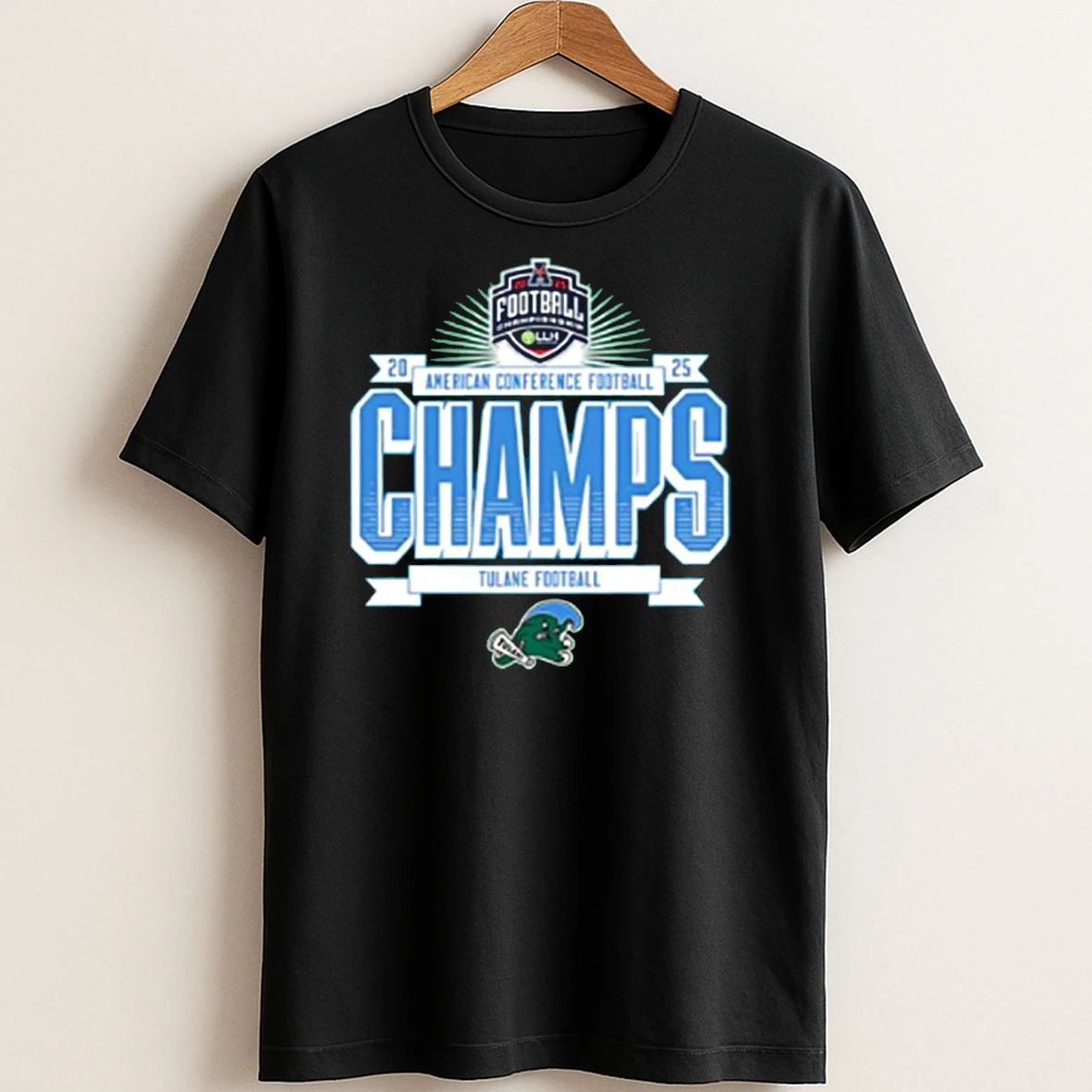 Original Tulane Green Wave American Conference Football Champions 2025 T Shirt Sweater