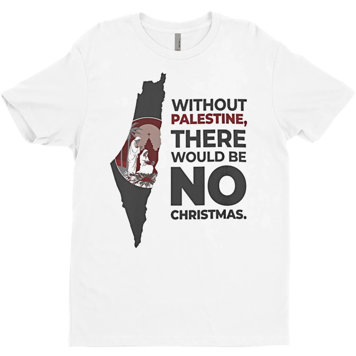 Original Without Palestin There Would Be No Christmas T Shirt Sweater
