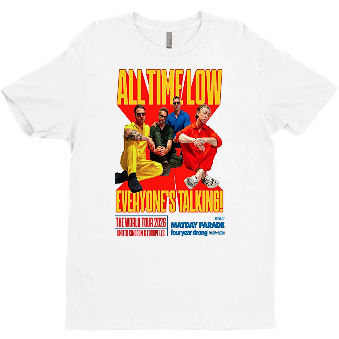 Original All Time Low The World Tour 2026 T Shirt Sweater