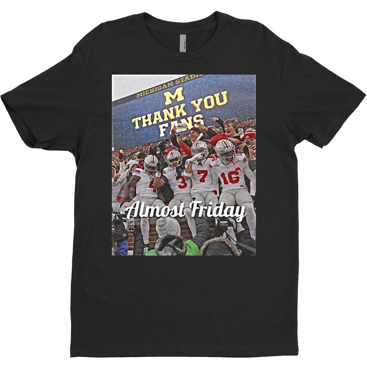 Original Almost Friday Michigan Worverrin State Thank You Fans T Shirt Sweater