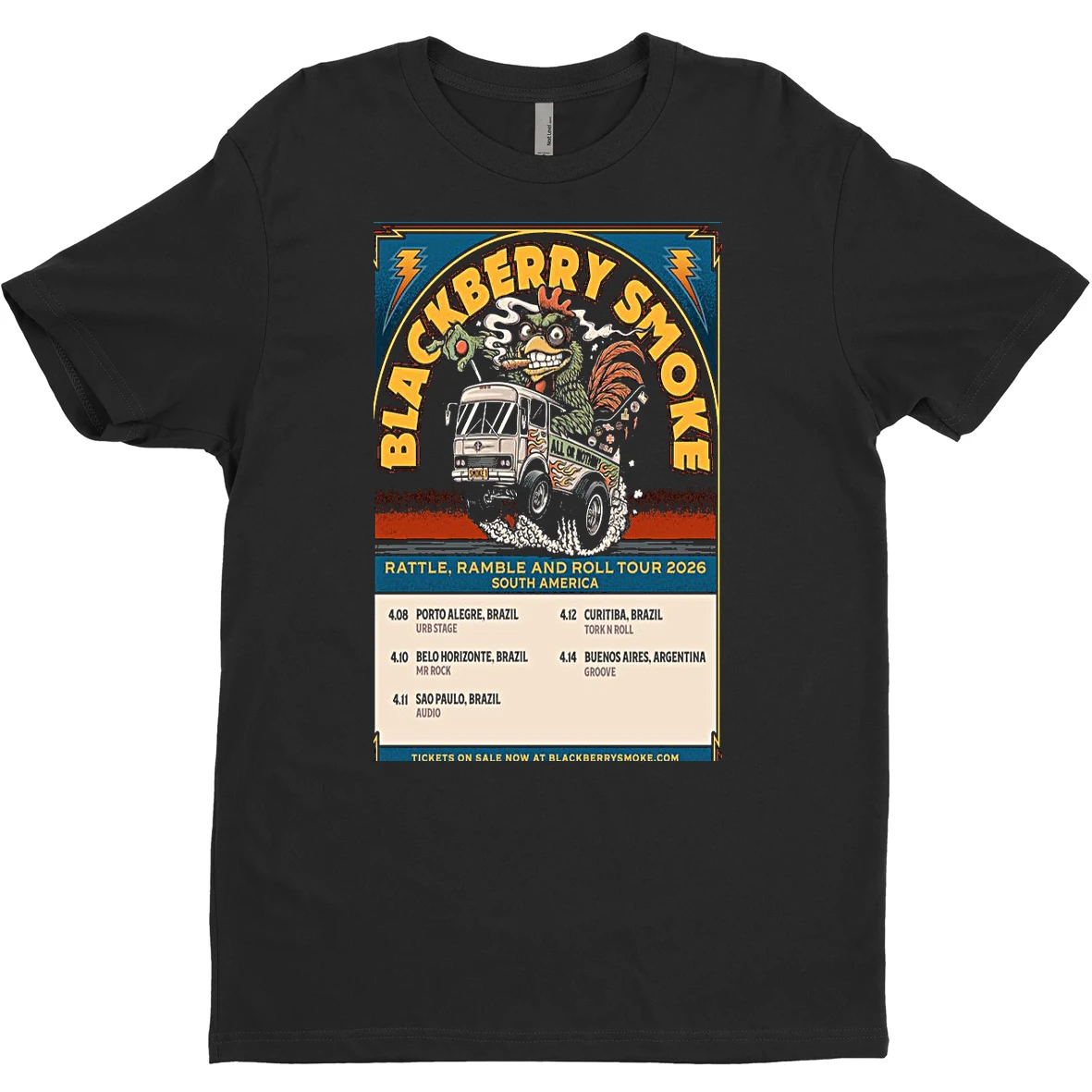 Original Blackberry Smoke Tour Brazil And Argentina In 2026 T Shirt Sweater