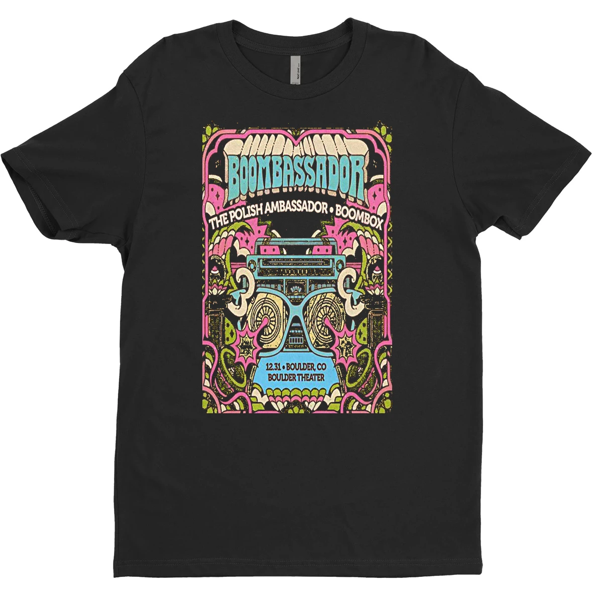 Original Boombassador Boulder Co December 31 2025 Concert T Shirt Sweater