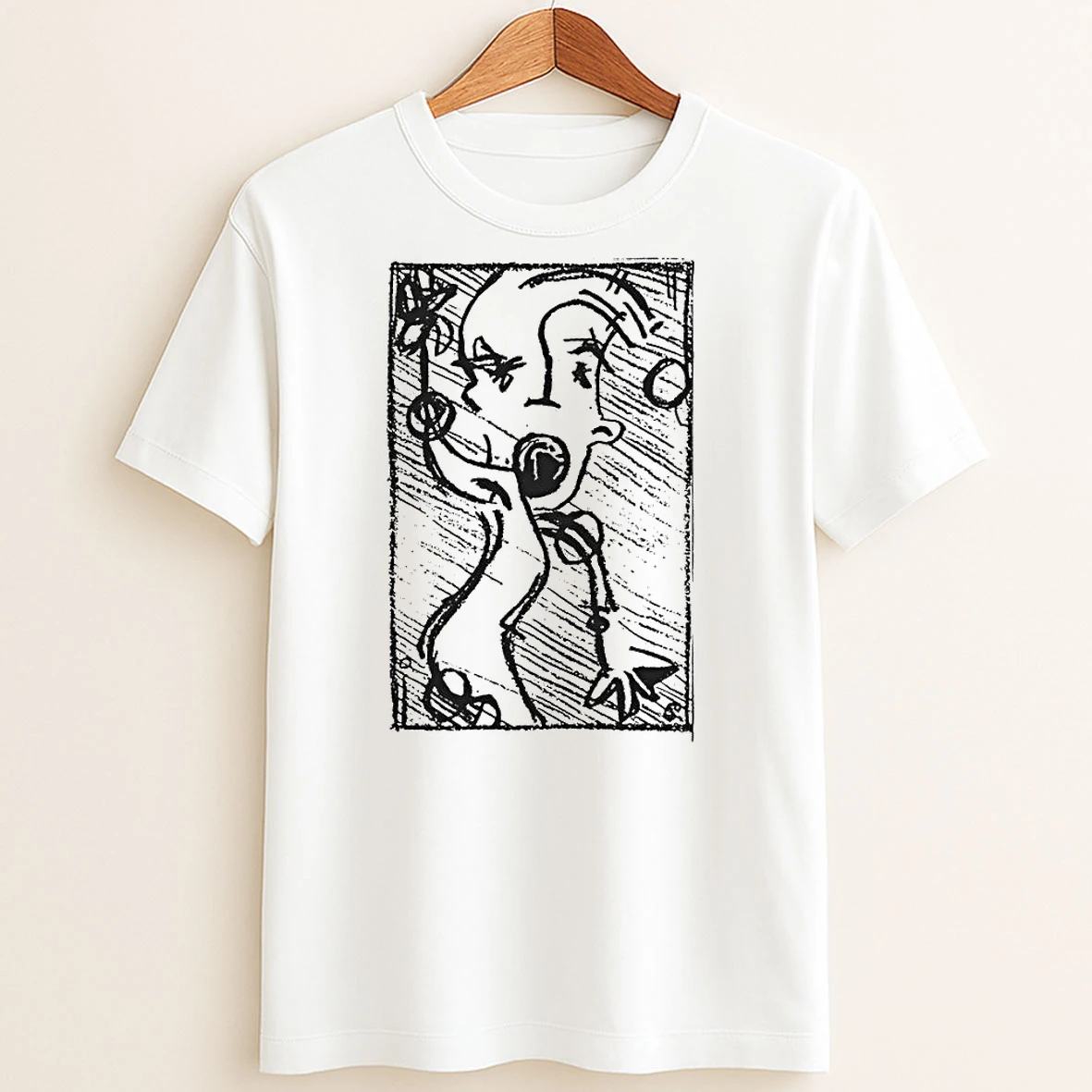 Original Capn Jazz White Tee T Shirt Sweater