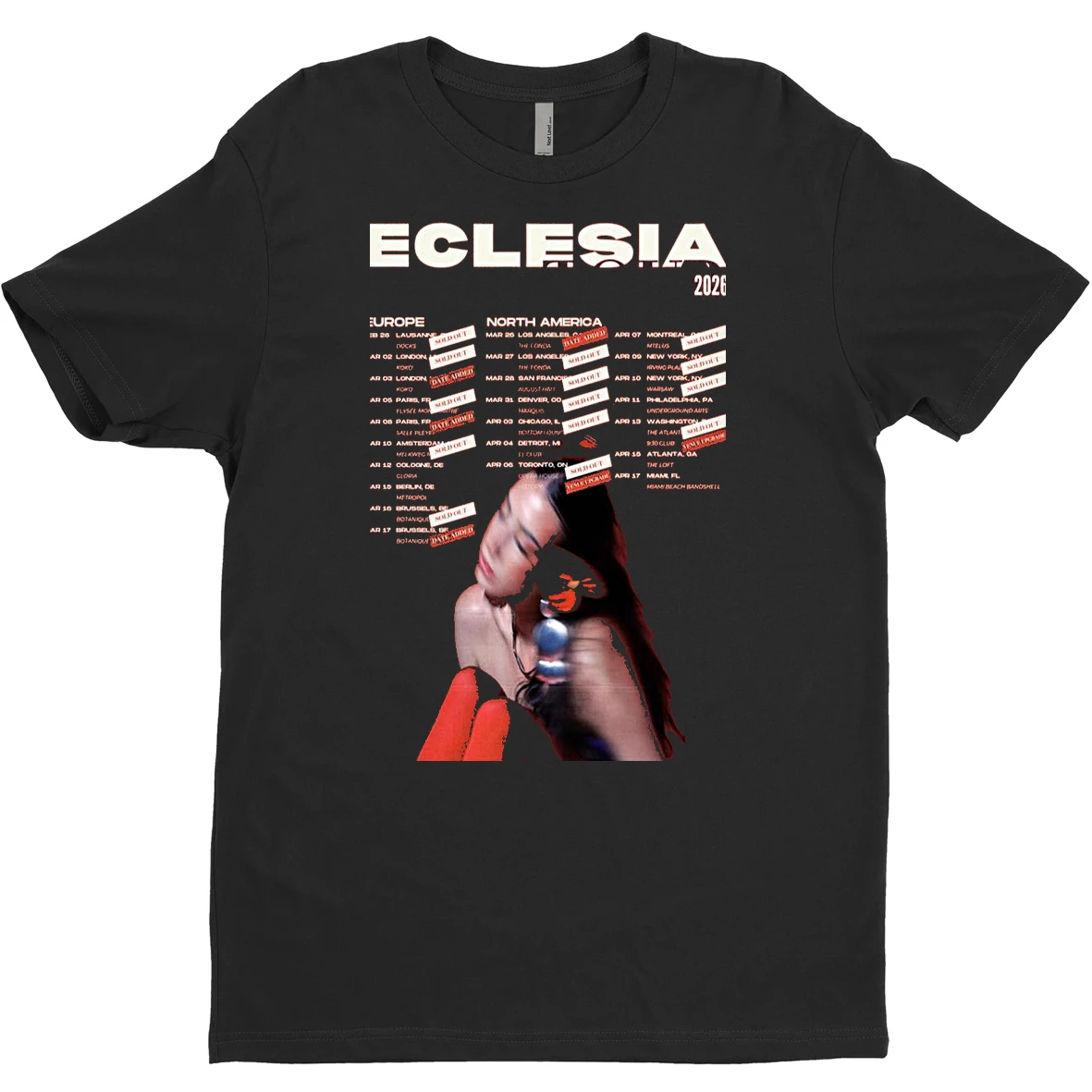 Original Eclesia North American Tour 2026 T Shirt Sweater