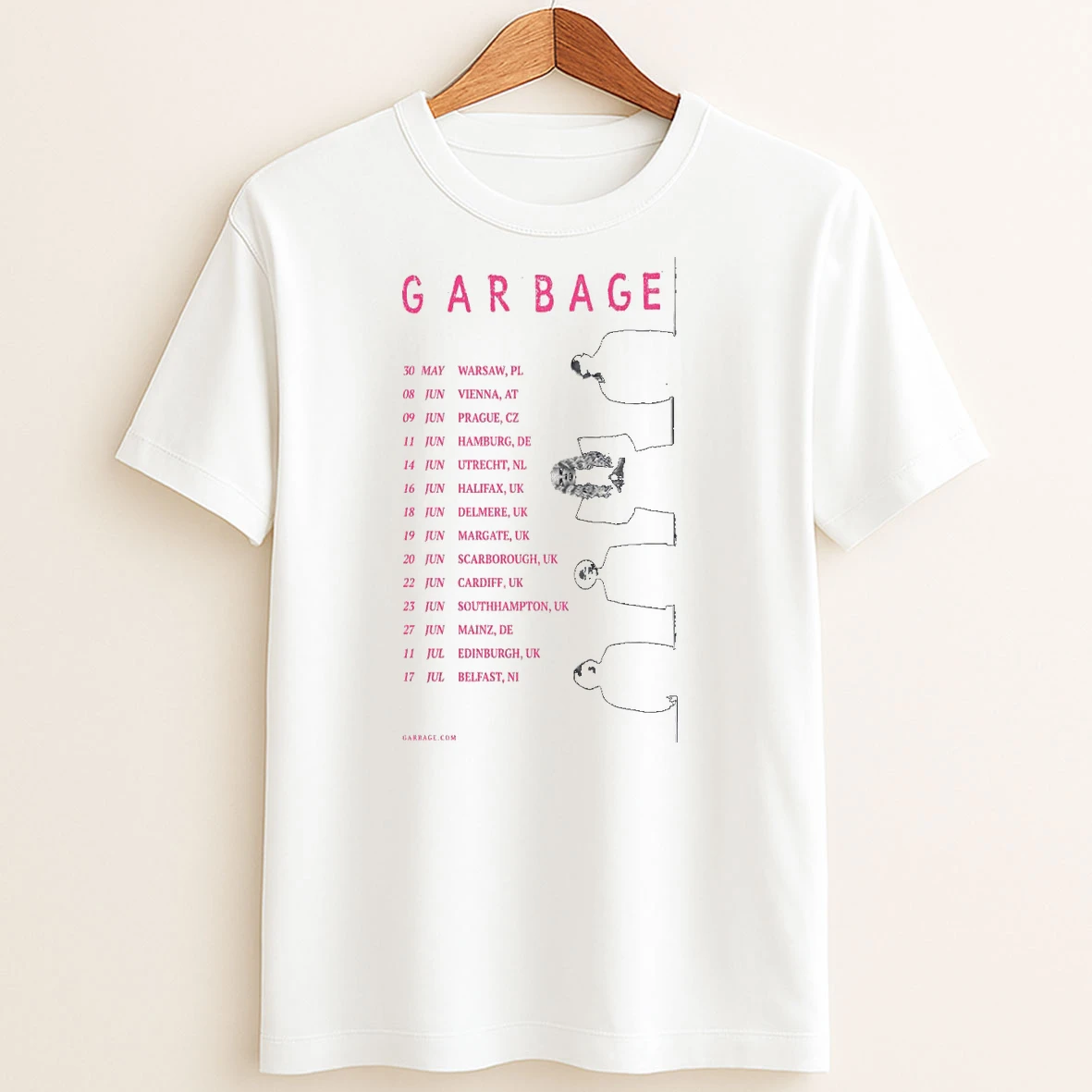 Original Garbage Uk Eu Tour 2026 T Shirt Sweater
