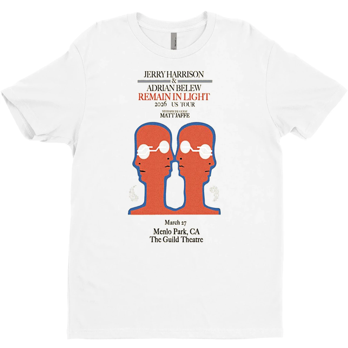 Original Jerry Harrison Adrian Belew Mar 27 2026 Menlo Park Ca Event T Shirt Sweater