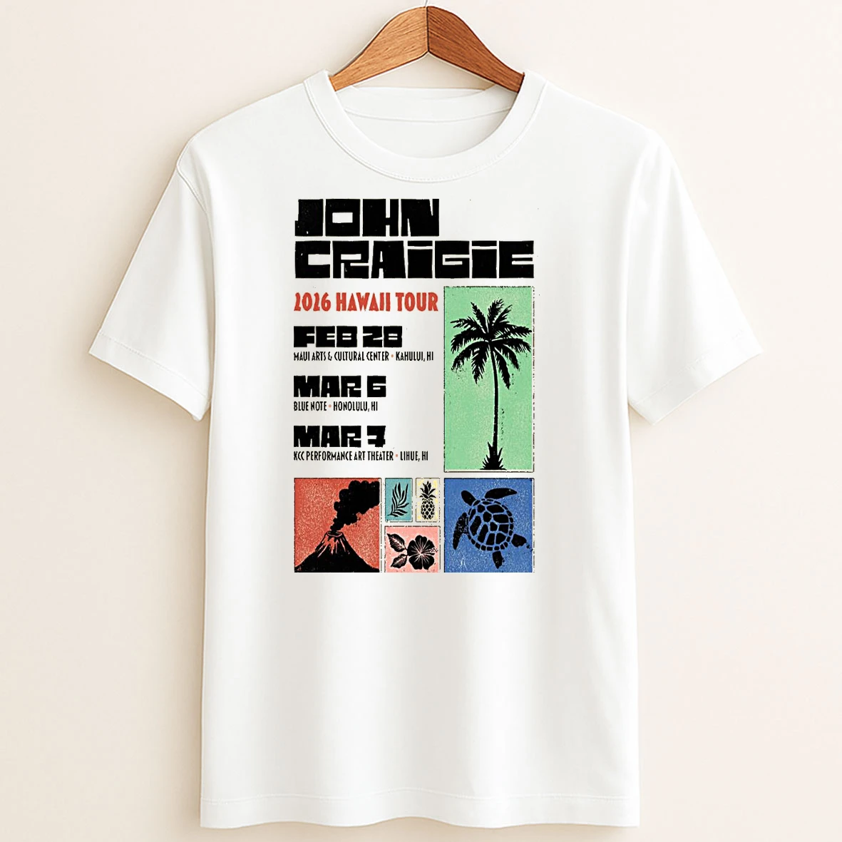 Original John Craigie Hawai Tour 2026 T Shirt Sweater