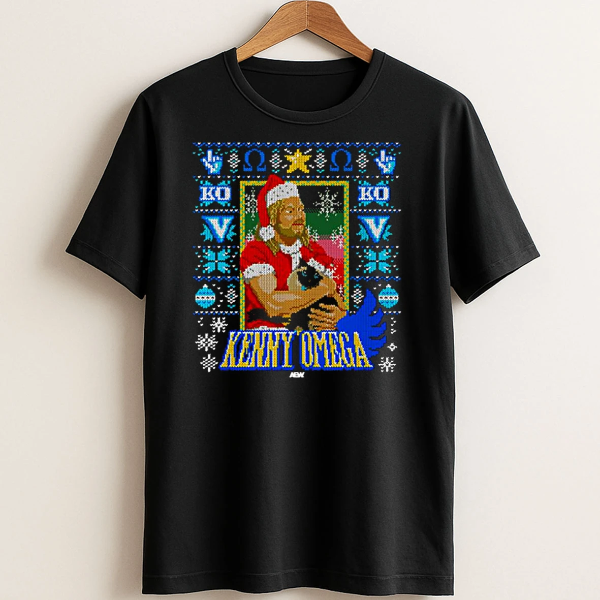 Original Kenny Omega Purrfect Christmas Holiday Tee T Shirt Sweater