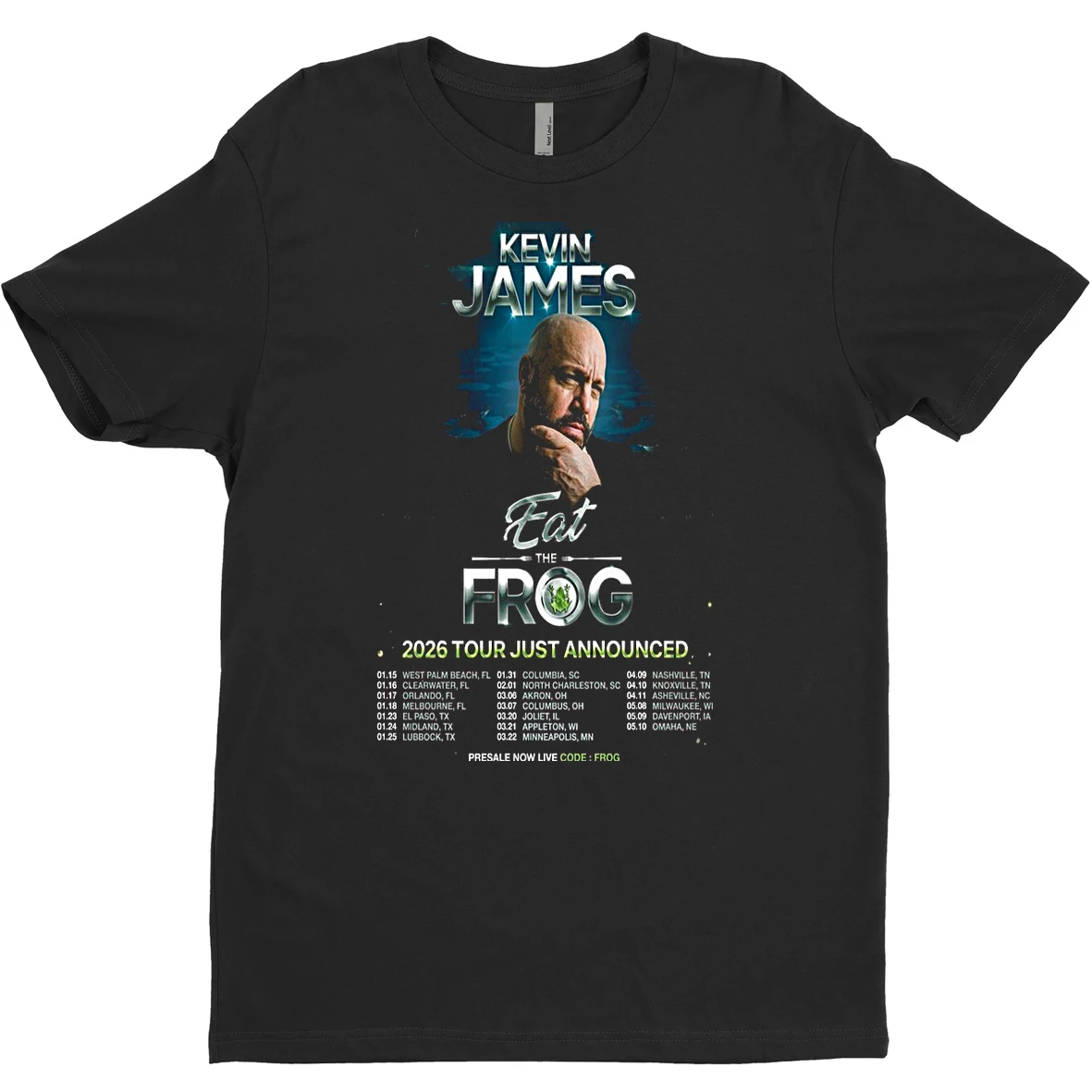Original Kevin James Eat The Frog Tour 2026 T Shirt Sweater