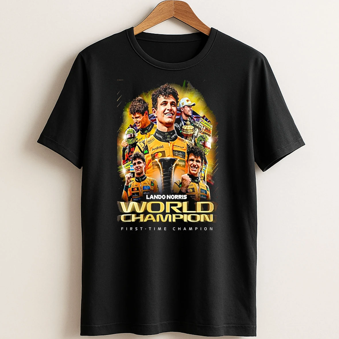 Original Lando Norris Championship Winners 2025 T Shirt Sweater