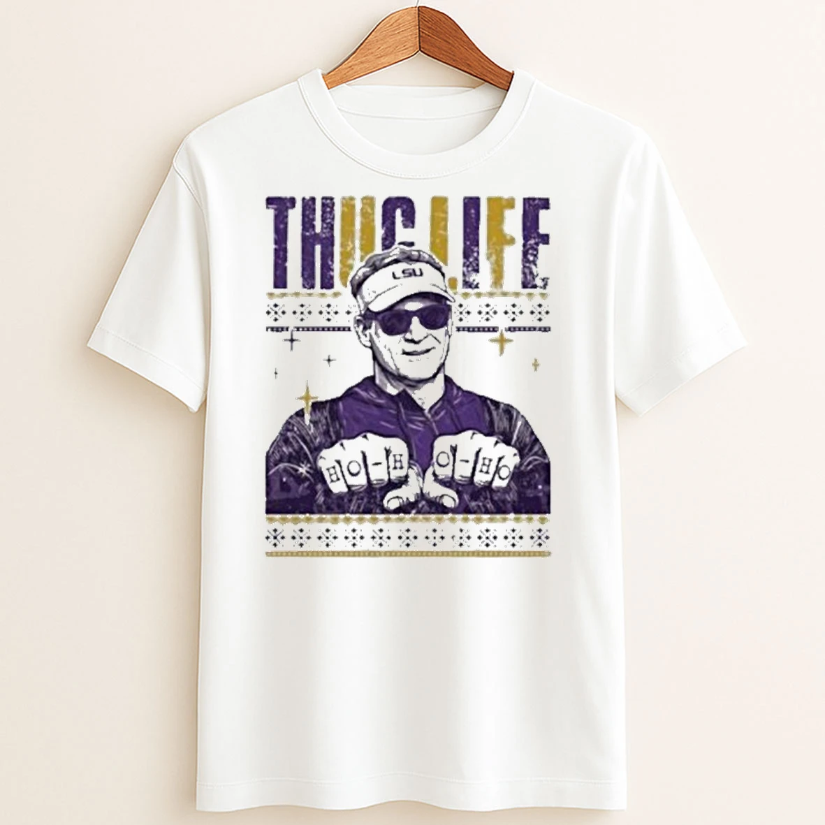 Original Lane Kiffin Thug Life Christmas 2025 T Shirt Sweater