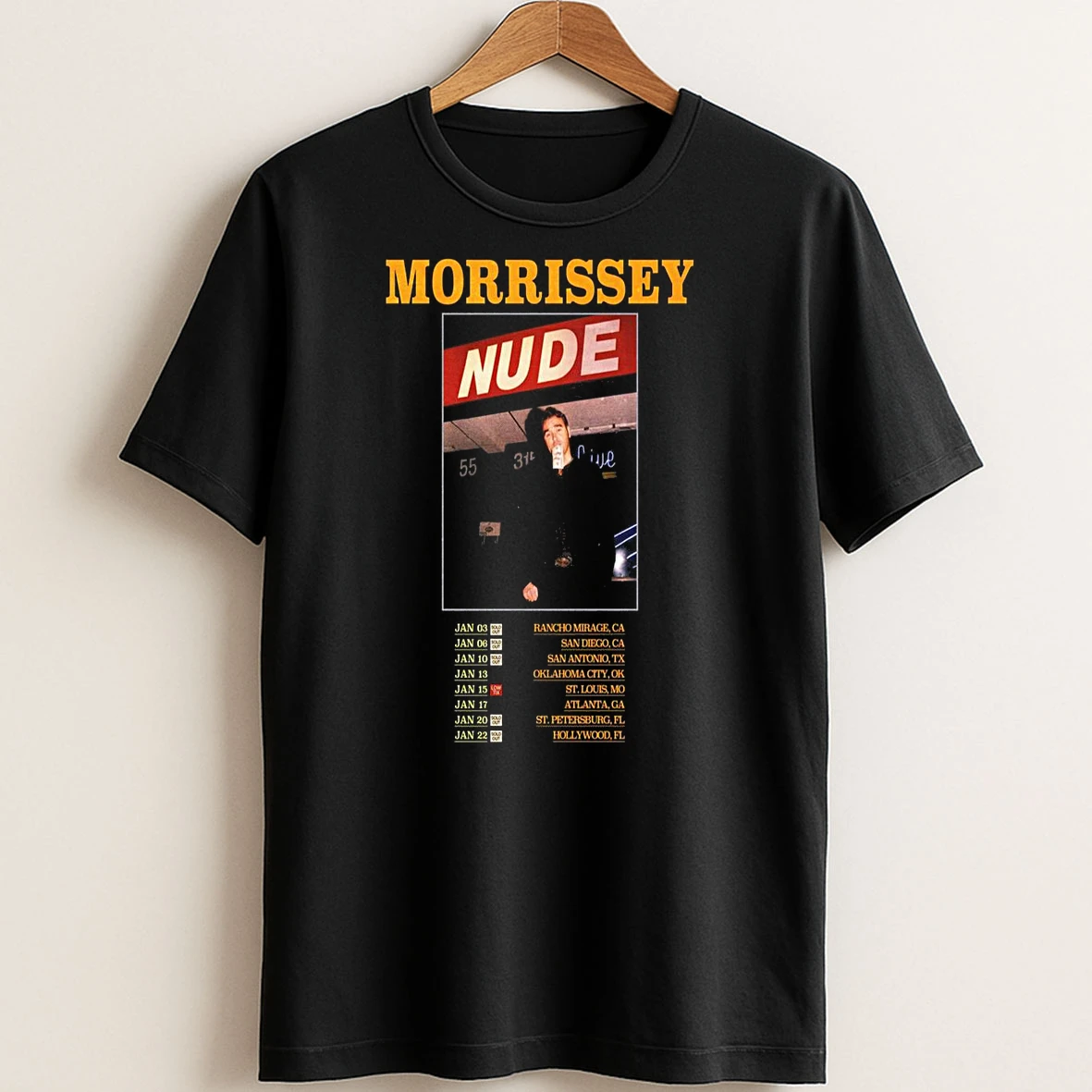 Original Morrissey January Tour 2026 T Shirt Sweater
