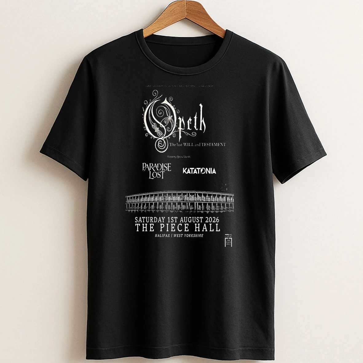 Original Opeth The Piece Hall Aug 1 2026 Tour T Shirt Sweater