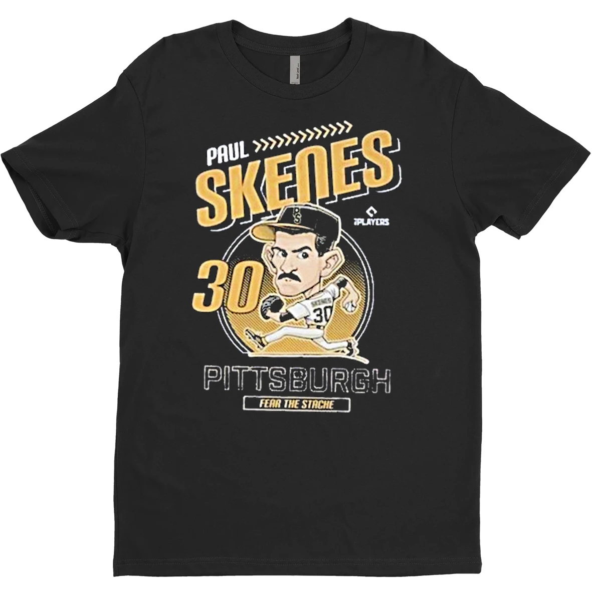 Original Paul Skenes Fear The Stache Pittsburgh Pirates Mlb Caricature T Shirt Sweater
