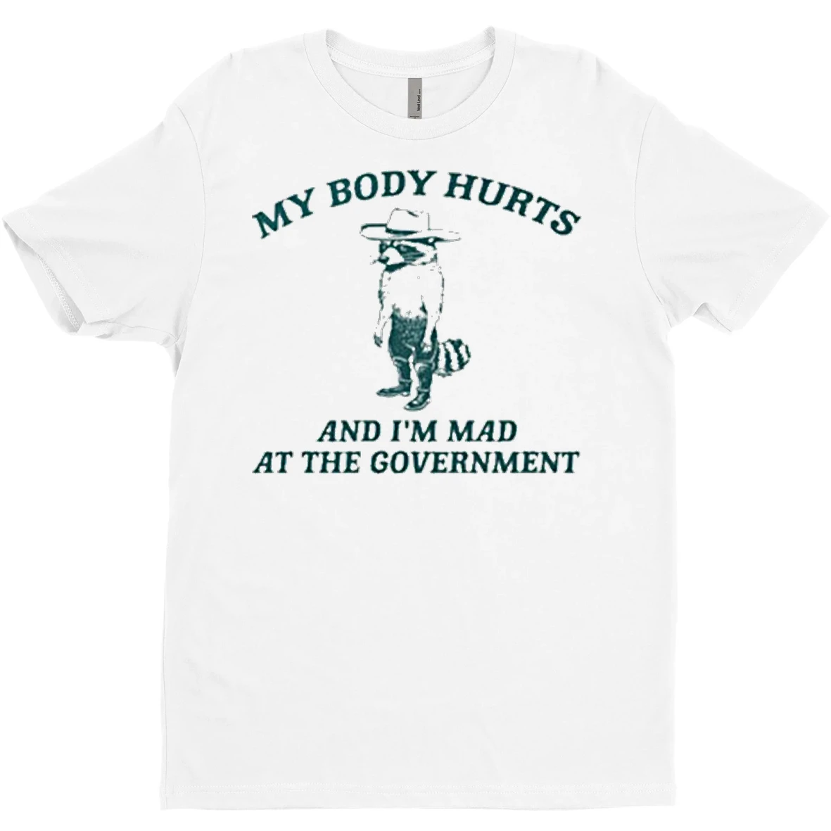 Original Racoon My Body Hurts And Im Mad At The Government T Shirt Sweater