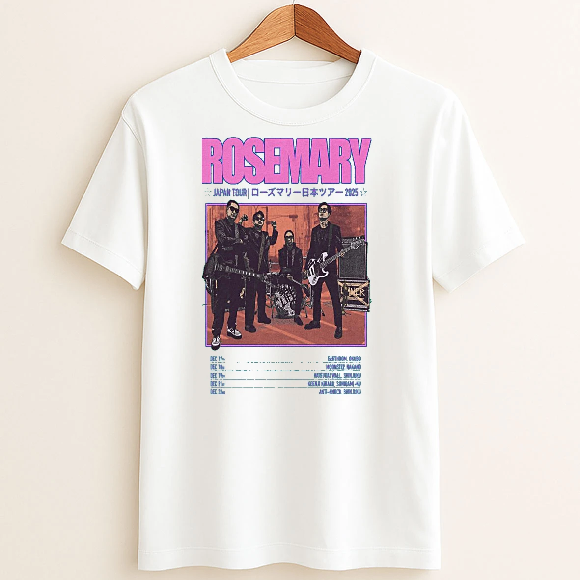 Original Rosemary Japan Tour 2025 T Shirt Sweater