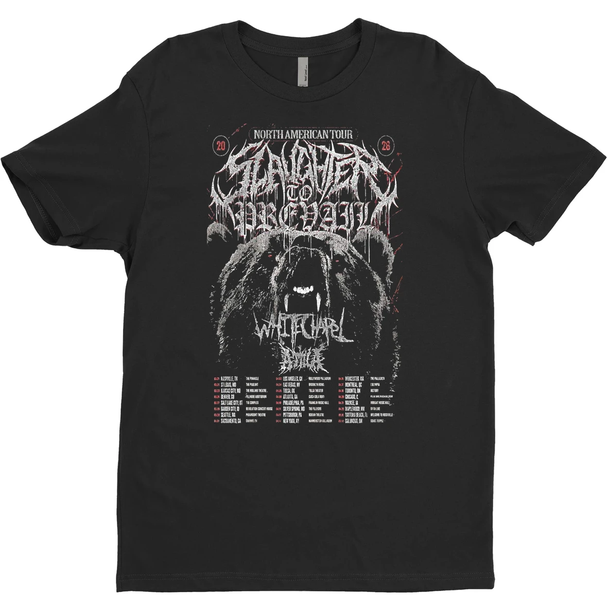 Original Slaughter To Prevail North America Tour 2026 T Shirt Sweater