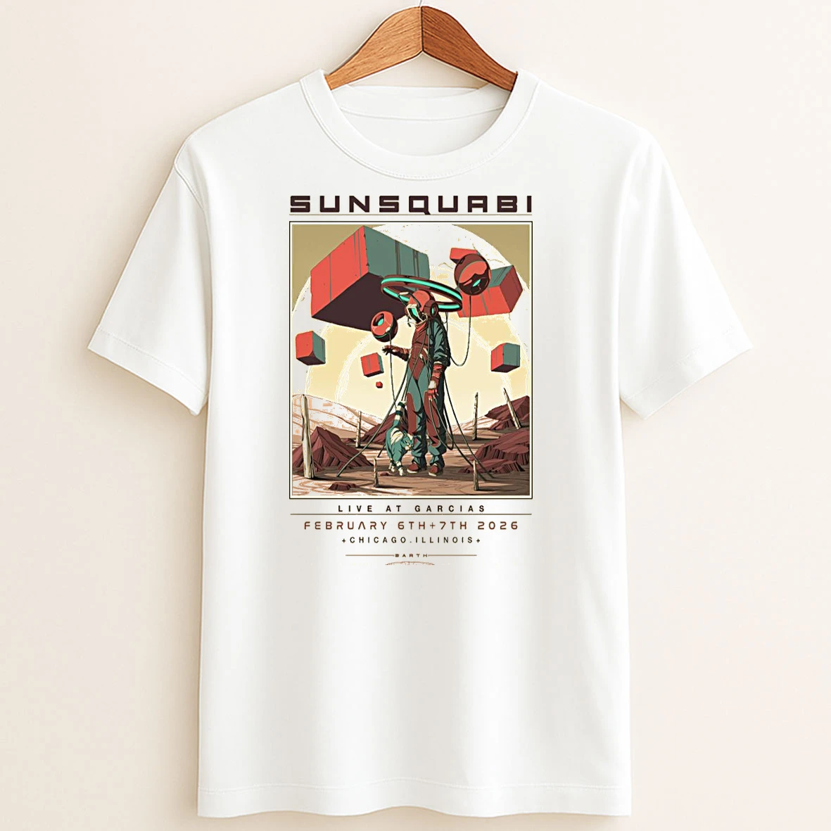 Original Sunsquabi Feb 6 7 2026 Chicago Il Concert T Shirt Sweater