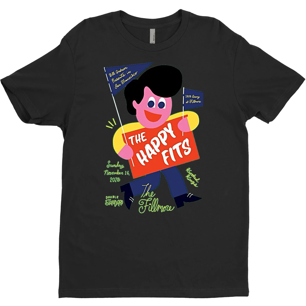 Original The Happy Fits San Francisco Ca November 16 2025 Concert T Shirt Sweater