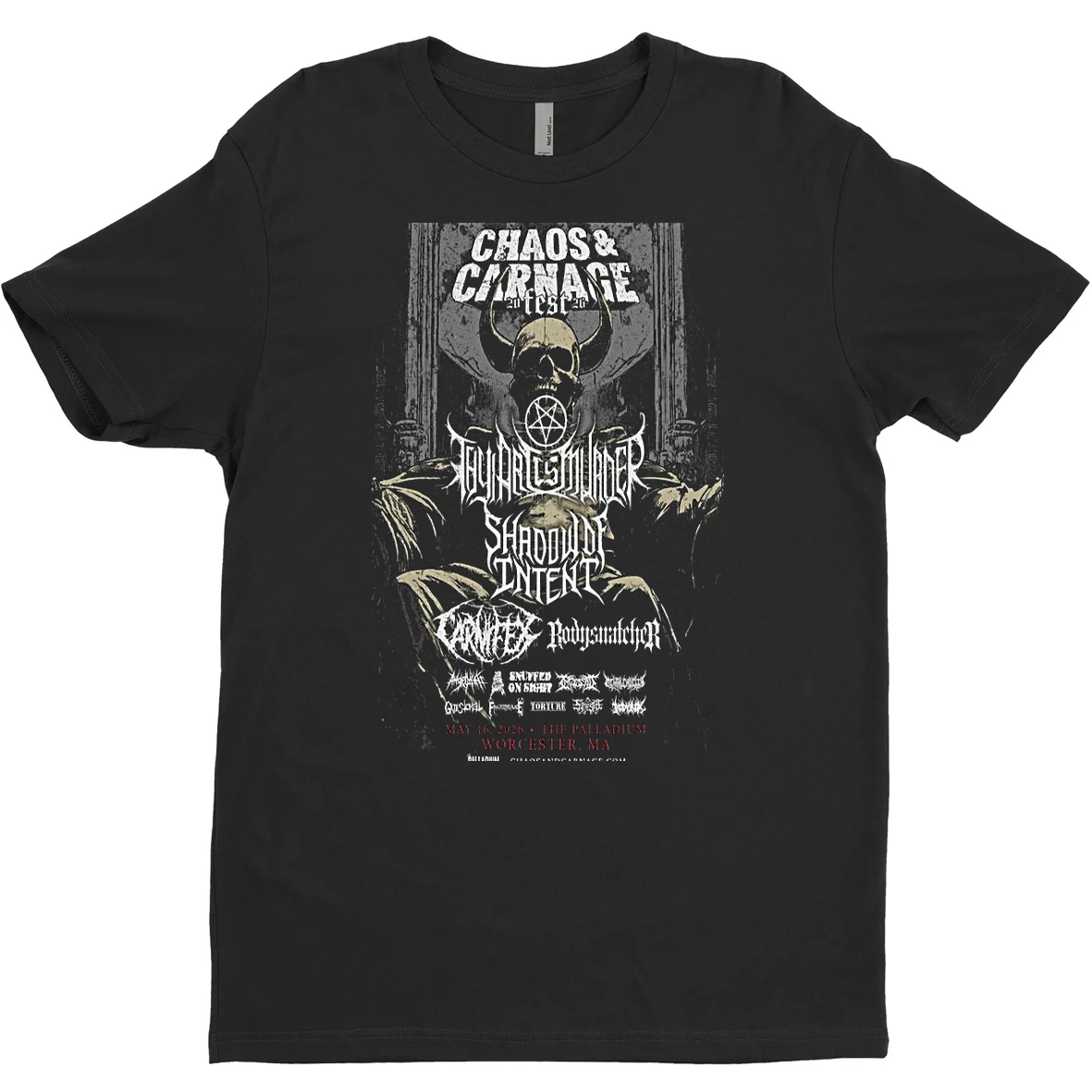 Original Thy Art Is Murder Worcester Ma May 16 2026 Tour T Shirt Sweater