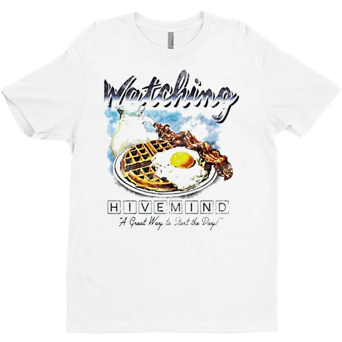 Original Watching Hivemind A Great Way To Start The Day Breakfast T Shirt Sweater