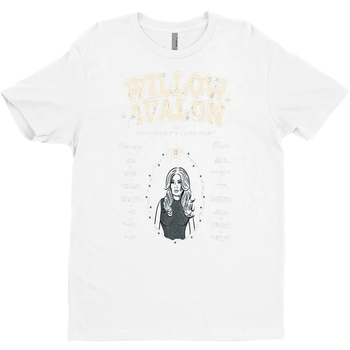 Original Willow Avalon February March Tour 2026 T Shirt Sweater