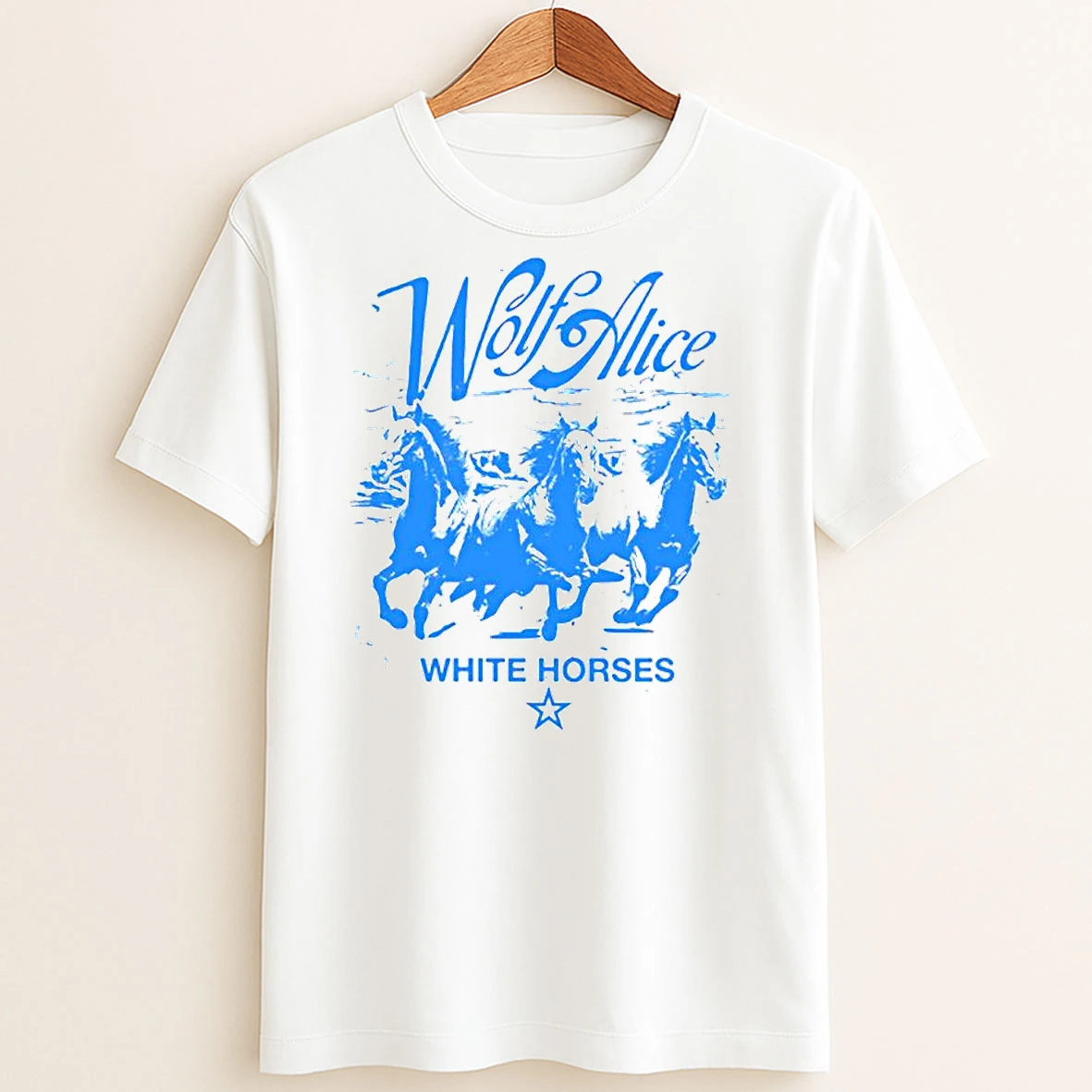 Original Wolf Alice White Horses T Shirt Sweater