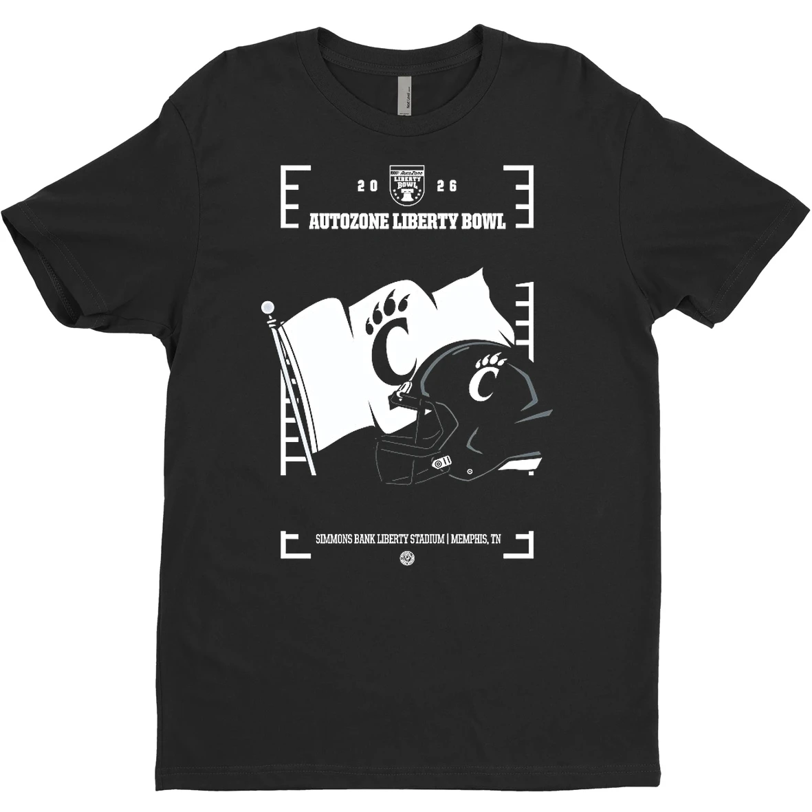 Albumcoverprint Mercuryshirt 20251210_122305 66_original Cincinnati Bearcats 2025 Autozone Liberty Bowl Helmet T Shirt Sweater