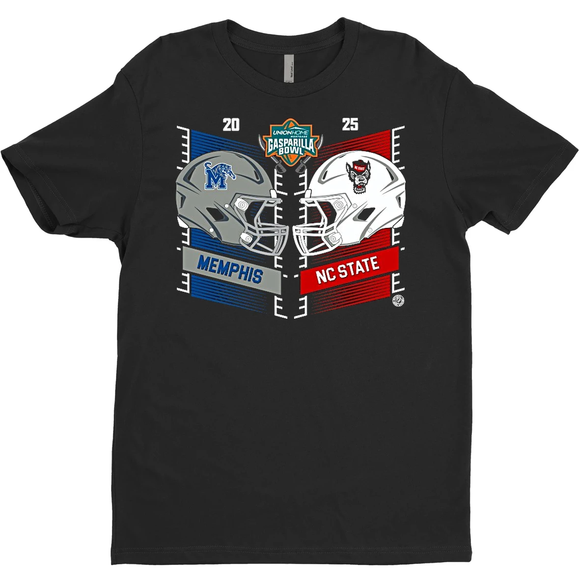 Albumcoverprint Mercuryshirt 20251210_122305 66_original Memphis Tigers Vs North Carolina State Wolfpack 2025 Gasparilla Bowl Dueling Helmet T Shirt Sweater