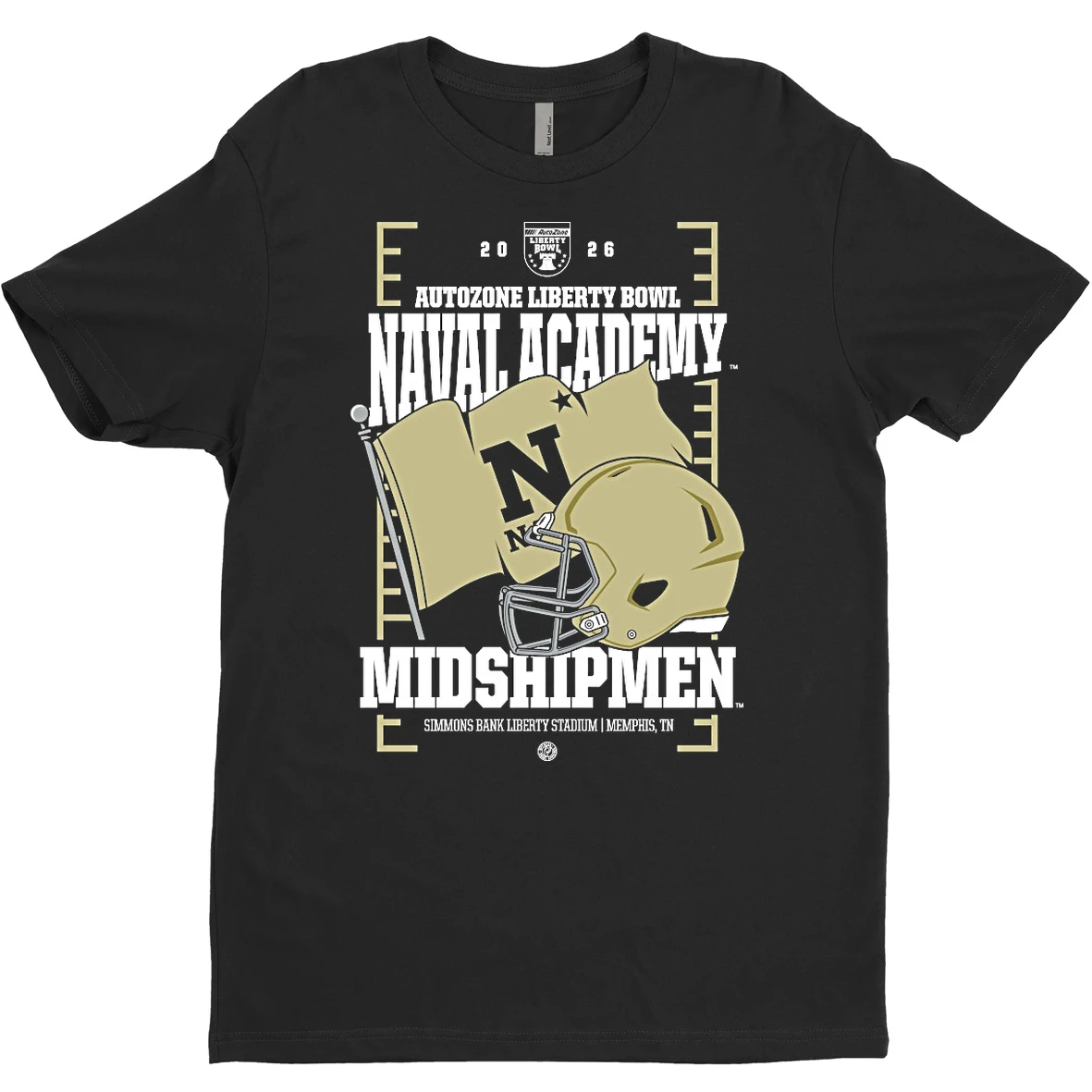 Albumcoverprint Mercuryshirt 20251210_122305 66_original Navy Midshipmen 2025 Autozone Liberty Bowl Helmet T Shirt Sweater
