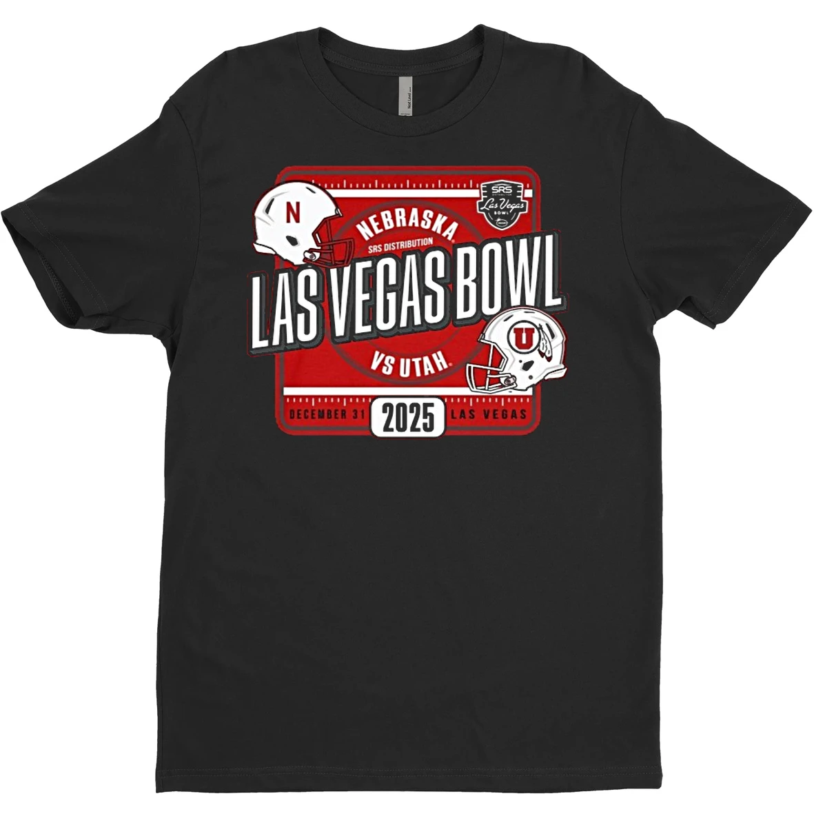 Albumcoverprint Mercuryshirt 20251210_122305 66_original Nebraska Huskers Football 2025 Las Vegas Bowl Helmet T Shirt Sweater