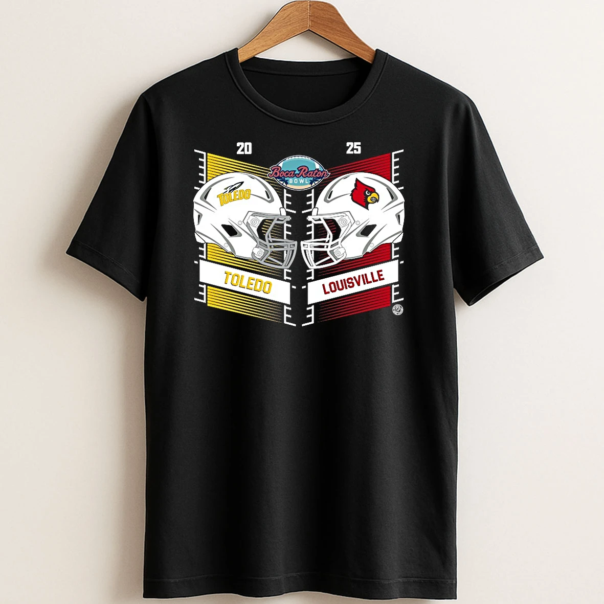 Albumcoverprint Mercuryshirt 20251210_122305 66_original Toledo Rockets Vs Louisville Cardinals 2025 Boca Raton Bowl Head To Head Helmet T Shirt Sweater