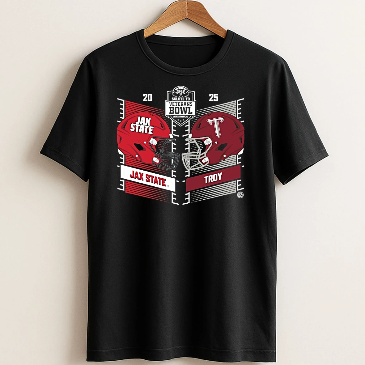 Albumcoverprint Mercuryshirt 20251210_122305 66_original Troy Trojans Vs Jacksonville State Gamecocks 2025 Salute To Veterans Bowl Head To Heat Helmet T Shirt Sweater