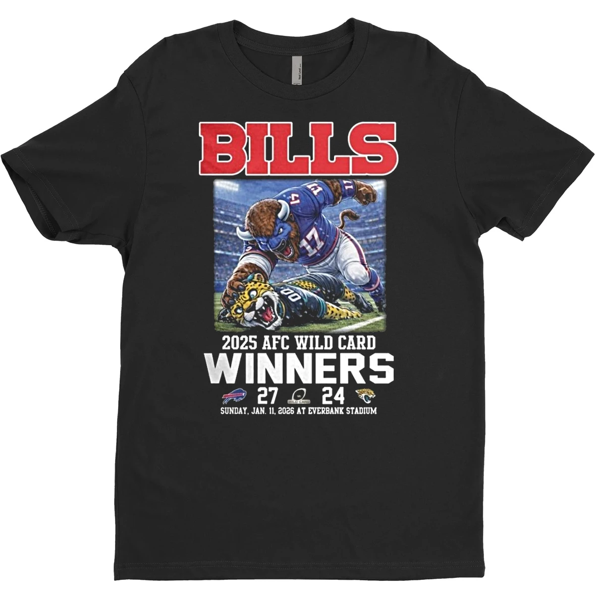 Original Buffalo Bills 2025 Afc Wild Card Winners Mascot T Shirt Sweater
