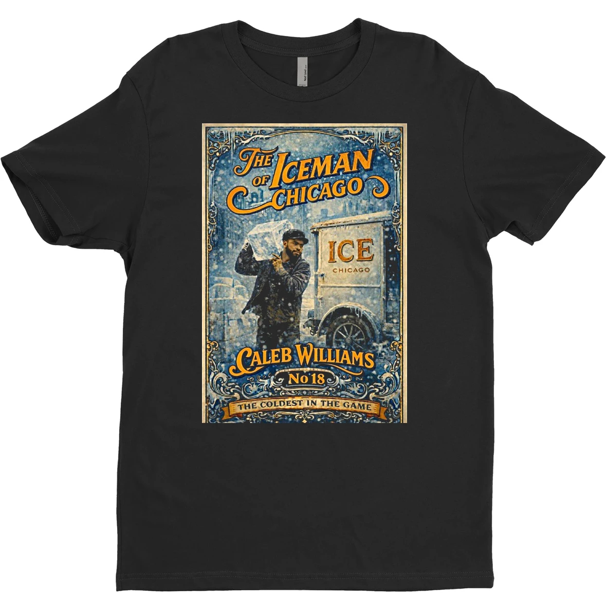 Original Caleb Williams The Iceman Of Chicago The Coldest In The Game Chicago Bears T Shirt Sweater