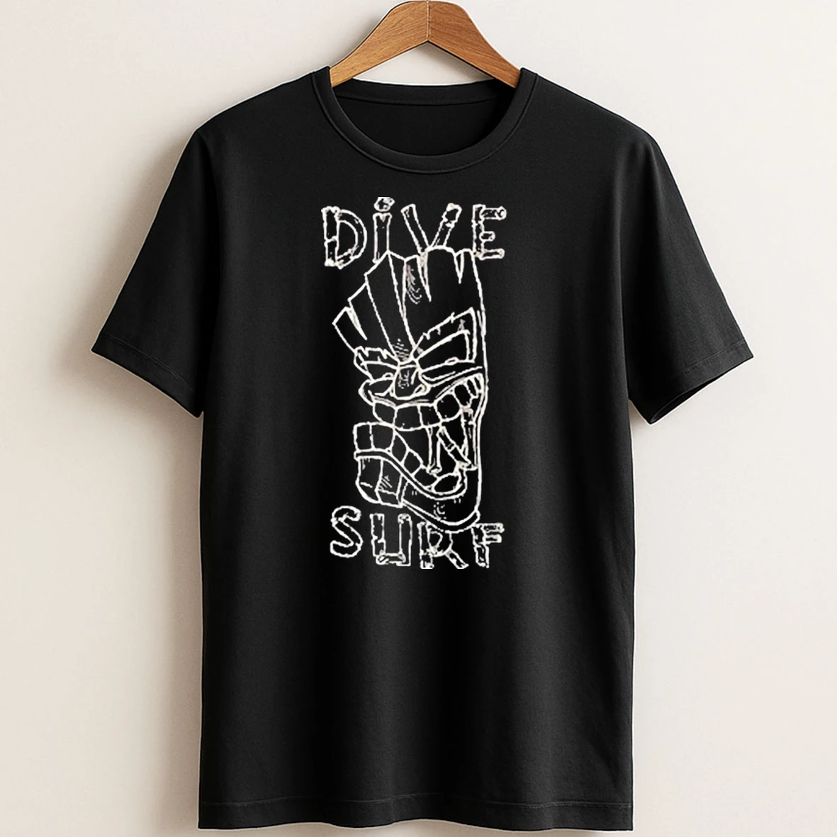 Original Dns Tiki Dive Surf T Shirt Sweater