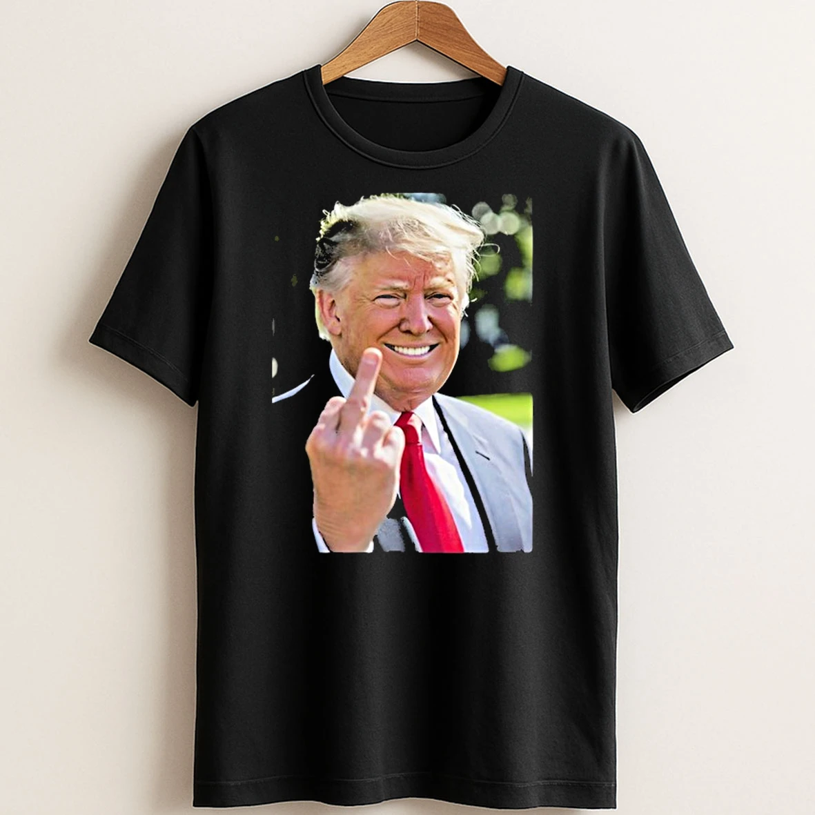 Original Donald Trump Smiling Middle Finger T Shirt Sweater