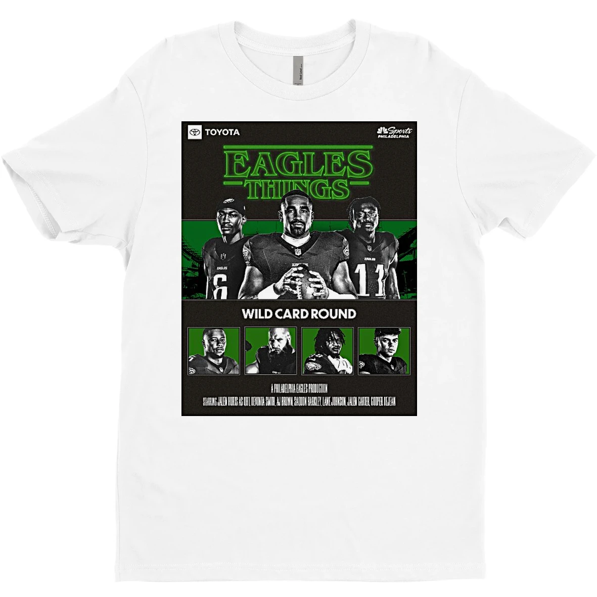 Original Eagles Things Nfl Wild Card Round Jalen Hurts Devonta Smith A J Brown T Shirt Sweater