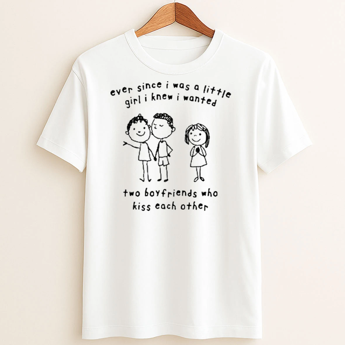 Original Ever Since I Was A Little Girl I Knew I Wanted Two Boyfriends Who Kiss Each Other T Shirt Sweater