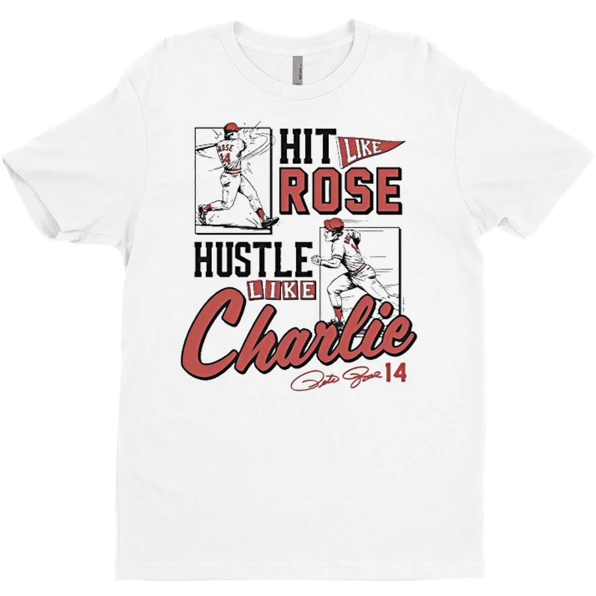 Original Hit Like Pete Hustle Like Charlie T Shirt Sweater