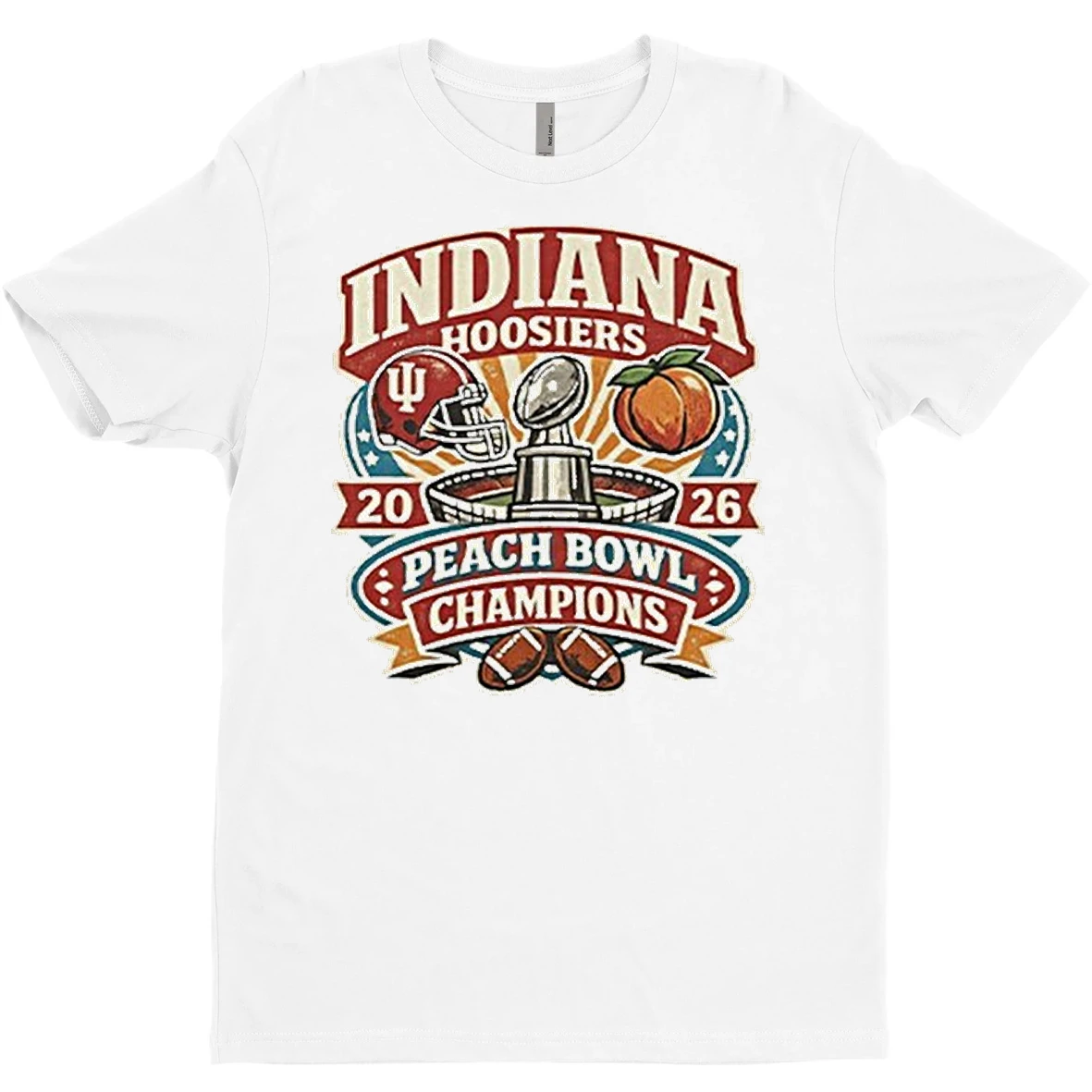 Original Indiana Hoosiers Peach Bowl Champions 2026 T Shirt Sweater