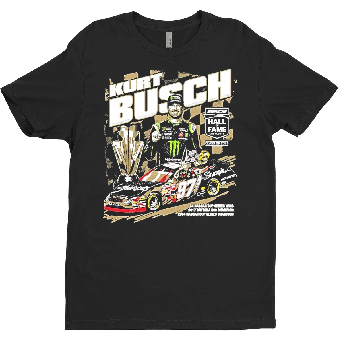 Original Kurt Busch Nascar 2026 Hall Of Fame T Shirt Sweater